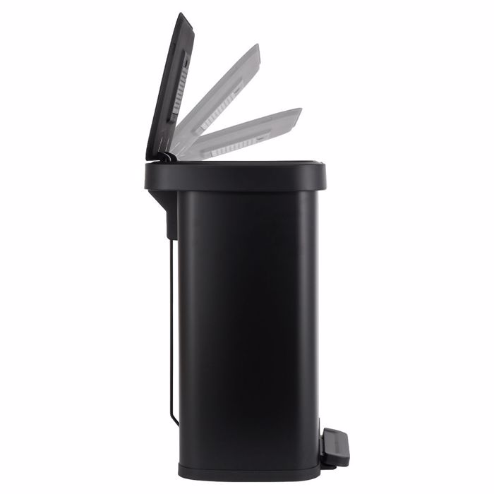 Estia Kados Aporrimmaton FLATOP Soft Close 50lt Mat Mavros 45x37.5x57cm 01-31978