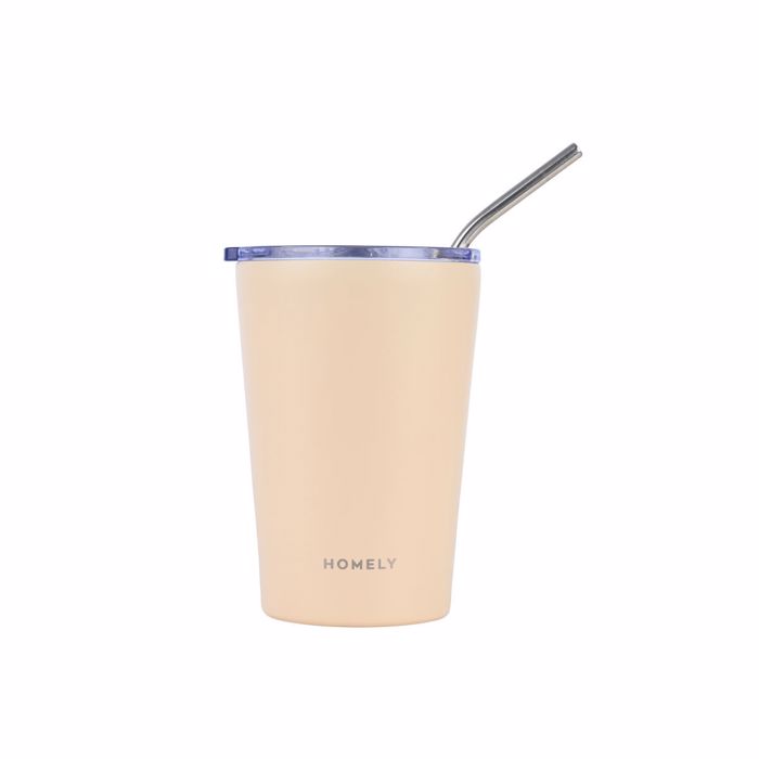 HOMELY Thermos Mug 400ml SANDSTONE 9x8.5x13cm 01-32647