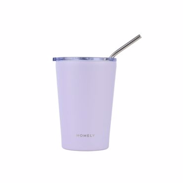 HOMELY Θερμός Mug 400ml LAVENDER FOG 9x8.5x13cm 01-32654