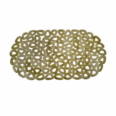 Estia Αντιολισθητικό Πατάκι Μπανιέρας ''Olive Series'' PVC Λαδί 68x35cm 02-14858