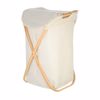 Estia Essentials Kalathi Apluton Ptussomeno Bamboo/ufasmatino Bez 40x40x70cm 02-18627