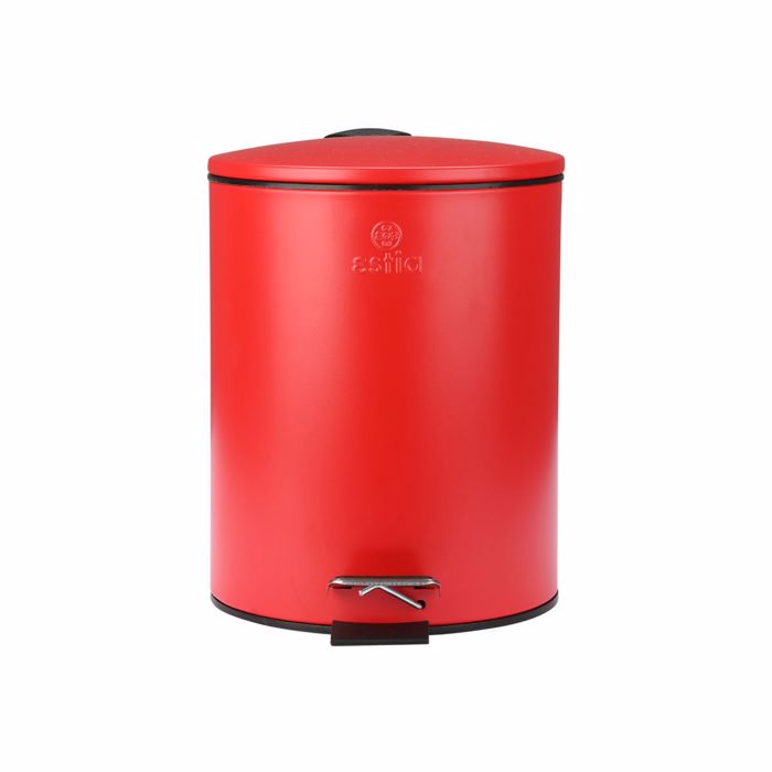 Estia Xartodoxeio Baniou Classic Soft Close 5lt Mat Kokkino 02-21962