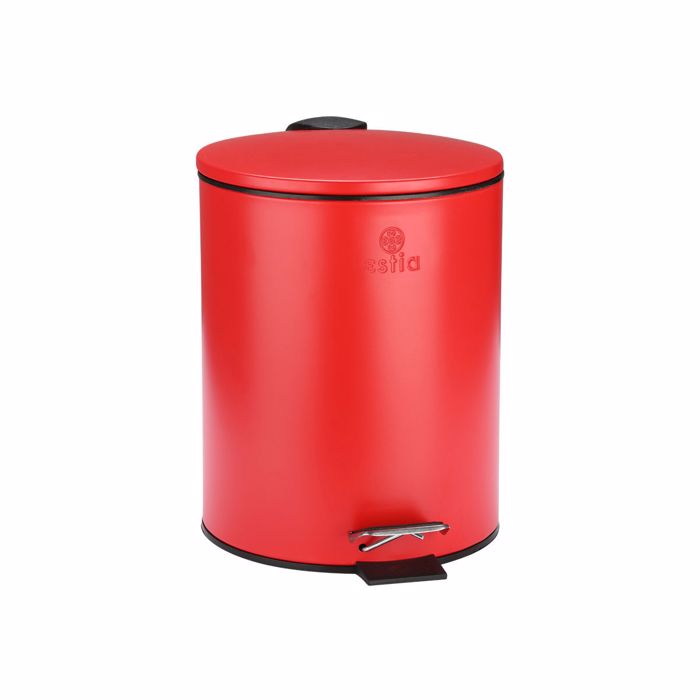 Estia Xartodoxeio Baniou Classic Soft Close 5lt Mat Kokkino 02-21962