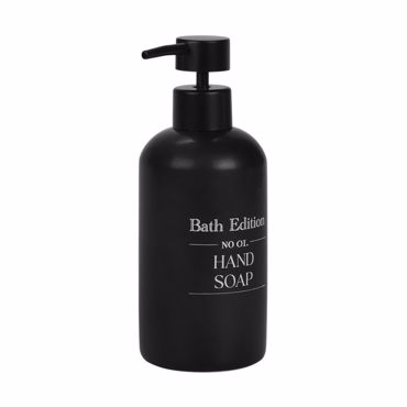 Estia Αντλία Σαπουνιού MYST Stoneware Μαύρη 310ml Φ7x19cm 02-26851