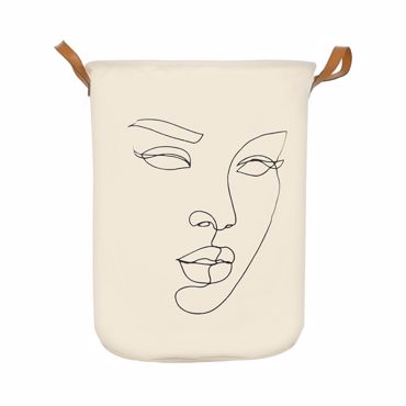 Estia Καλάθι Απλύτων LINE ART 60lt Πτυσσόμενο με Χερούλια 40x40x50cm 02-26943