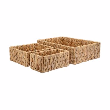 Estia Σετ των 3 Καλάθια Αποθήκευσης & Οργάνωσης FLORANA 36x26x10cm 02-27964