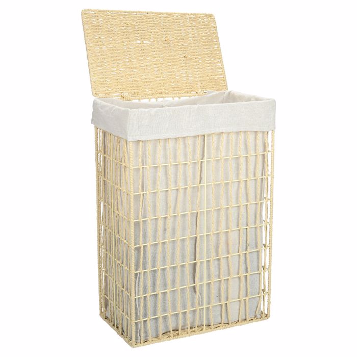 Estia Καλάθι Απλύτων NEST Μπεζ 2 Θέσεων 37x22x55cm 02-28060 Estia Kalathi Apluton NEST Bez 2 Theseon 37x22x55cm 02-28060