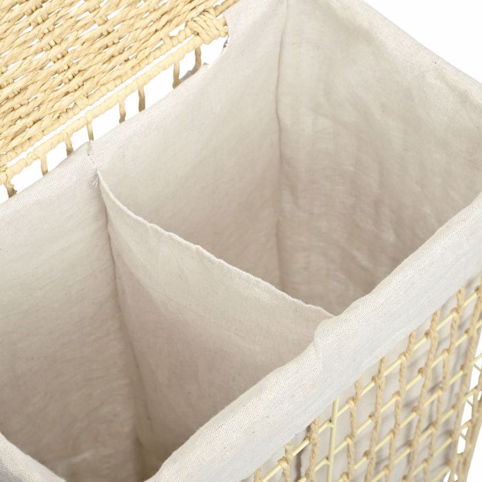 Estia Καλάθι Απλύτων NEST Μπεζ 2 Θέσεων 37x22x55cm 02-28060 Estia Kalathi Apluton NEST Bez 2 Theseon 37x22x55cm 02-28060