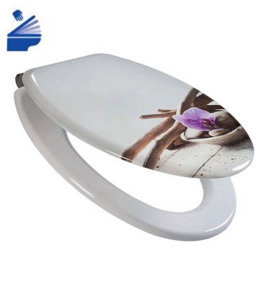 Dimitracas Καπάκι Λεκάνης Spirella BALI από MDF Πολύχρωμο 43x36.7cm 03690.001