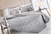 Guy Laroche Set Kouberli King Size Fiera Silver 240x250cm me Duo Diakosmitikes Maxilarothikes 50x70cm