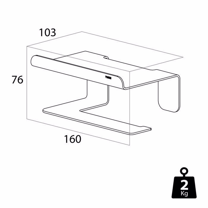 Tiger Colar Xartothiki me Rafi Polished stainless steel 1314230346