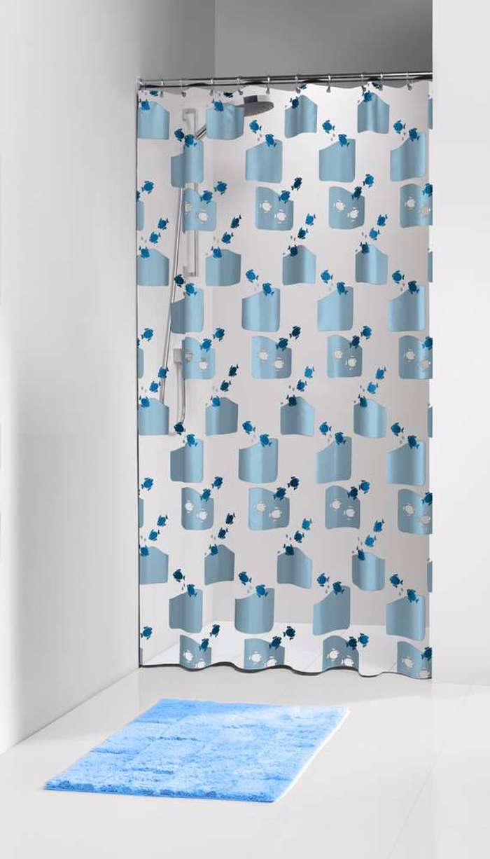 Sealskin Tropic 180x200 blue kourtina baniou plastiki Elemental