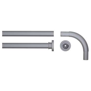 Sealskin 90x90 Φ28 mm mat aluminum βραχίονας μπάνιου γωνιακός