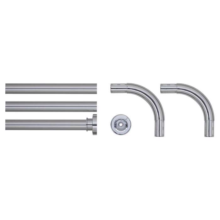 Sealskin 170x80 Ø 28 mm chrome βραχίονας μπάνιου γωνιακός Sealskin 170x80 Ø 28 mm chrome braxionas baniou gniakos