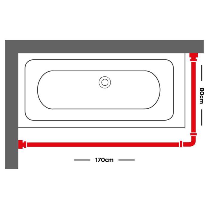 Sealskin 170x80 Ø 28 mm chrome braxionas baniou gniakos