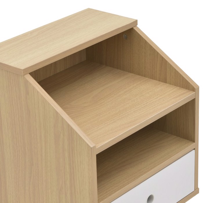Inart Κομοδίνο Ξύλινο Natural Λευκό 40Χ35Χ60εκ 3-50-020-0018 Inart Komodino Xulino Natural Lefko 40X35X60ek 3-50-020-0018