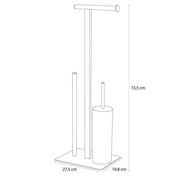 Sealskin Square chrome stant xartiou ugias + piggal