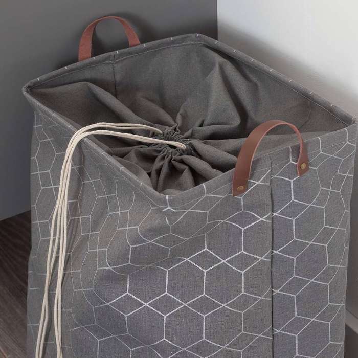 Sealskin Geometric 50x40 grey καλάθι απλύτων Sealskin Geometric 50x40 grey kalathi apluton