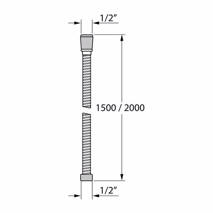 Tiger Excellence Shower hose 150 cm Chrome 553240344