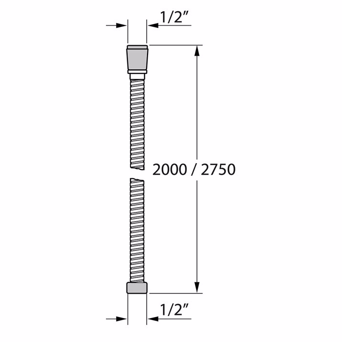 Tiger Excellence Shower hose 200 cm Chrome 553290344