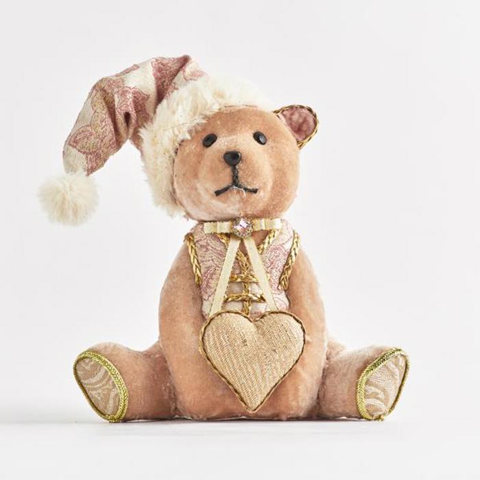 ESTHETI home Arkoudaki Kathisto me Roz Rouxa kai Skoufaki 20x15x26cm 600-44080