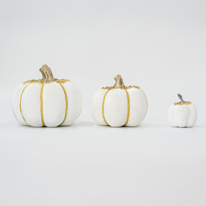 ESTHETI home Kolokutha Beloudini Lefki me Xruso Glitter 20cm 600-45581