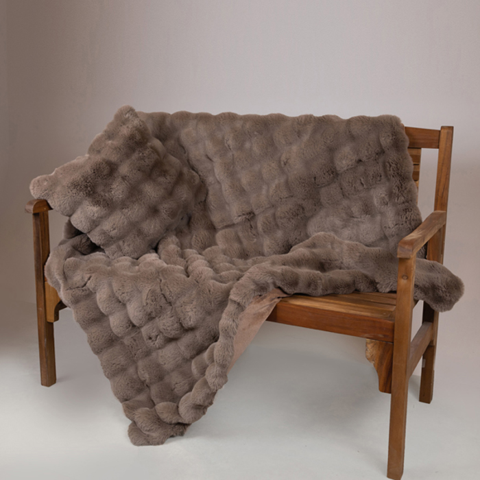 ESTHETI home Diakosmitiki Kouberta Kanape Gunini Ggri-Kafe Malaki 140x160cm 600-46023