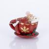 ESTHETI home Pontikaki Resin se Flitzanaki Kokkino 7x8.5cm 600-46243