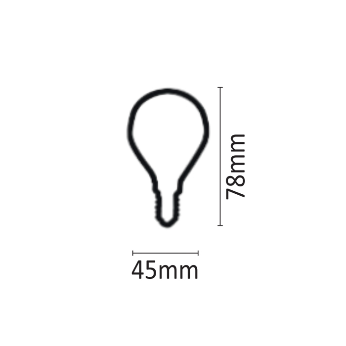 InLight Lamptiras E14 LED Filament G45 6W 800Lm 2700K 7.14.06.19.1