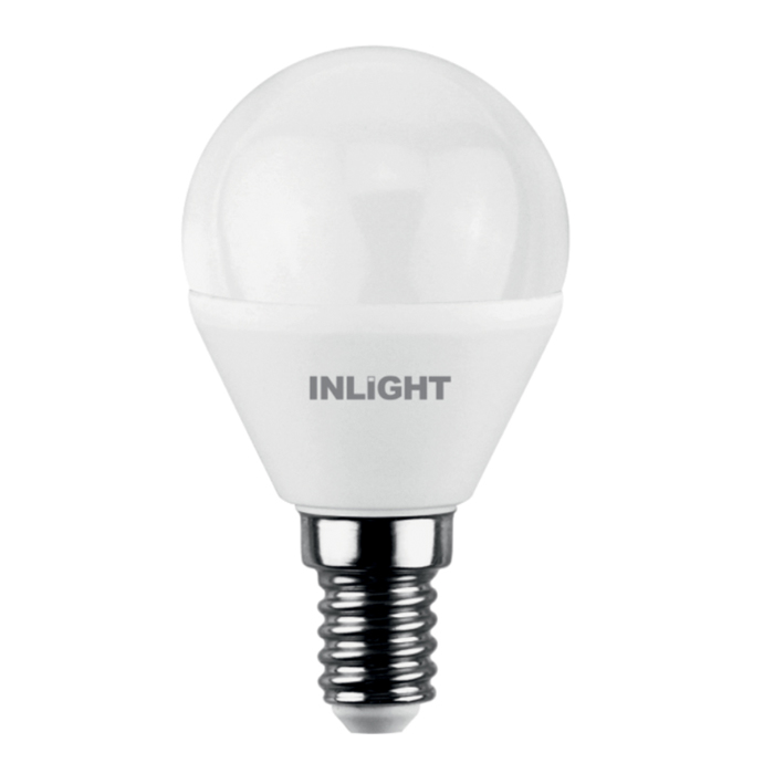 InLight Lamptiras E14 LED G45 8W 700Lm 4000K Fusiko Lefko 7.14.08.14.2