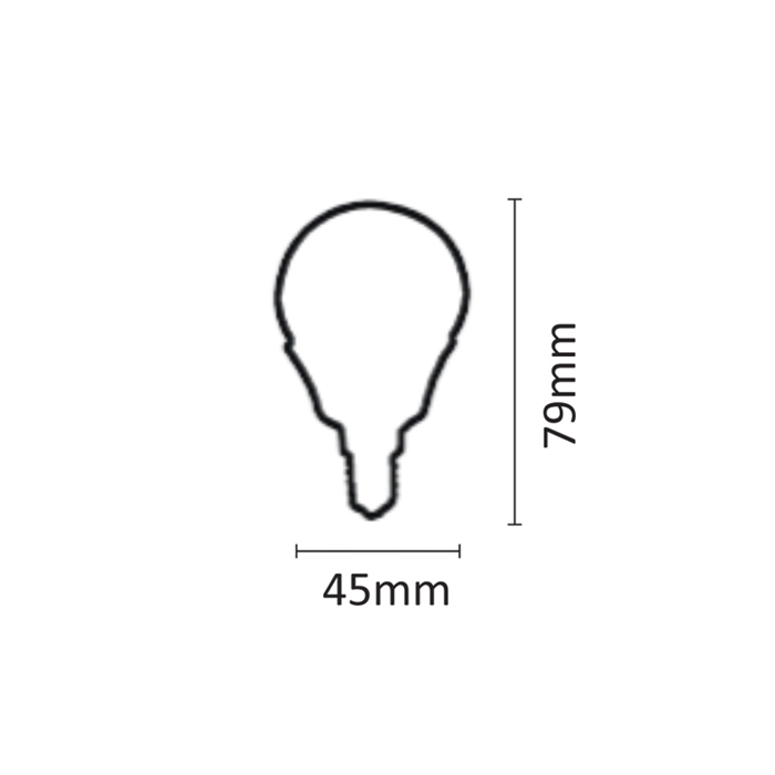 InLight Lamptiras E14 LED G45 8W 700Lm 4000K Fusiko Lefko 7.14.08.14.2