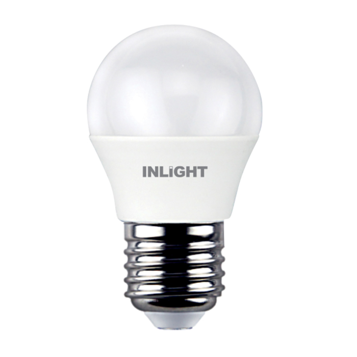 InLight Lamptiras E27 LED G45 8W 700Lm 4000K Fusiko Lefko 7.27.08.12.2