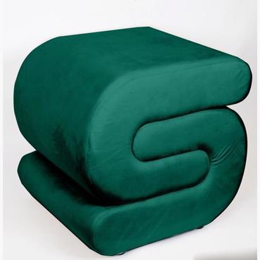 ESTHETI home Σκαμπό Βελούδινο Πράσινο 51x46x48cm 750-10027