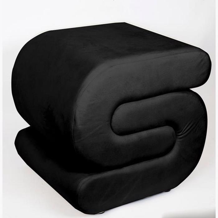 ESTHETI home Skampo Beloudino Mavro 51x46x48cm 750-10029