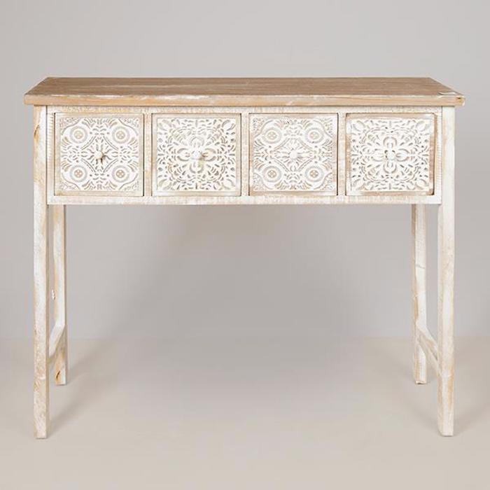 ESTHETI home Konsola Lefki me Sxedio 103.5x32x81cm 750-33514