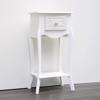 ESTHETI home Komodino Xulino Lefko me 1 Surtari me Sxedio 34x28x71cm 750-35518