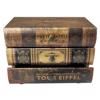 ESTHETI home Diakosmitika Koutia ''Biblia'' Xulina Kafe me 3 Surtaria 20x14x15cm 752-17023
