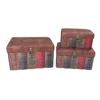 ESTHETI home Set ton 3 Diakosmitika Koutia Xulina Anoixto Kafe 28x20x16cm 752-17027