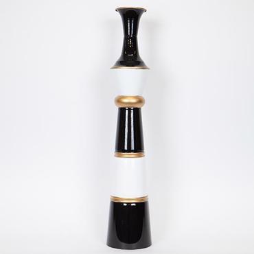 ESTHETI home Βάζο Επιδαπέδιο Μεταλλικό Χρυσό/Μαύρο/Λευκό Φ17x86.5cm 752-22014