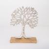 ESTHETI home Epitrapezio Diakosmitiko Dentro Xulino/Metalliko Fusiko/Asimi 21x5x28cm 752-28548