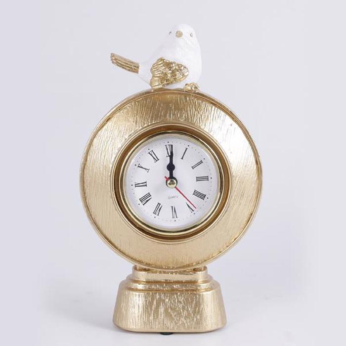ESTHETI home Diakosmitiko Roloi ''Pouli'' Xulino Lefko/Xruso 11x4.5x18.2cm 753-10018