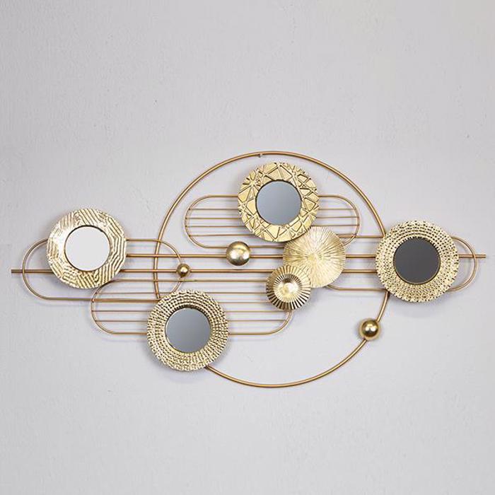 ESTHETI home Diakosmitiko Toixou Metalliko Xruso 117.5x7.6x58.4cm 755-10016