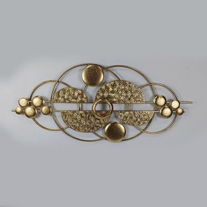 ESTHETI home Diakosmitiko Toixou Metalliko Xruso 88.5x5.5x39.5cm 755-10046