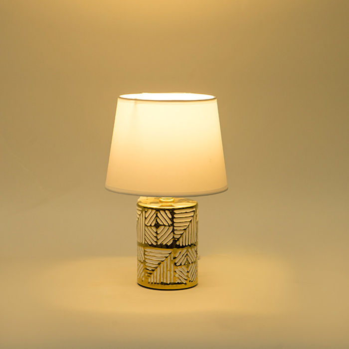 ESTHETI home Epitrapezio Fotistiko Keramiko Xruso me ufasmatino Lefko Kapelo F18x29cm 757-10105