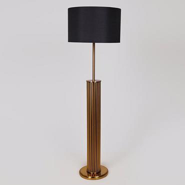 ESTHETI home Επιδαπέδιο Φωτιστικό Μεταλλικό Μαύρο/Χρυσό Μονόφωτο Ε27 40x133cm 757-11027