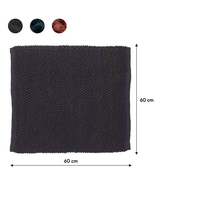 Sealskin Delhi 60x60 dark grey πατάκι μπάνιου Sealskin Delhi 60x60 dark grey pataki baniou