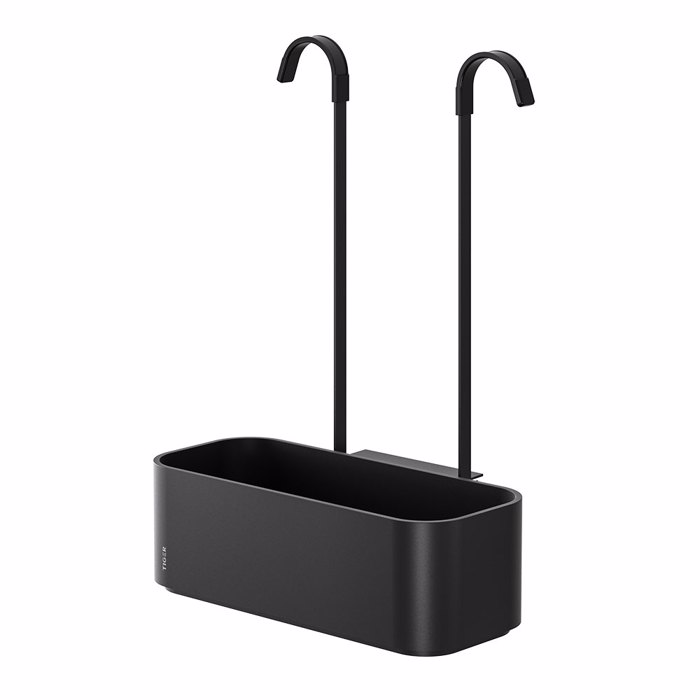 Tiger 2-Store Ράφι κρεμαστό για Βρύση Ντους 25 cm Black 800376 Tiger 2-Store Rafi kremasto ga Brusi Ntous 25 cm Black 800376