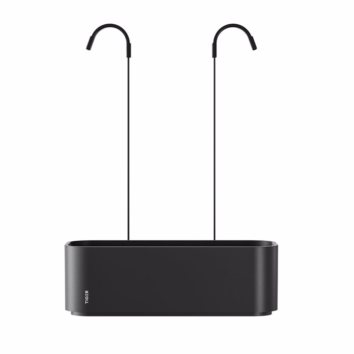 Tiger 2-Store Ράφι κρεμαστό για Βρύση Ντους 25 cm Black 800376 Tiger 2-Store Rafi kremasto ga Brusi Ntous 25 cm Black 800376