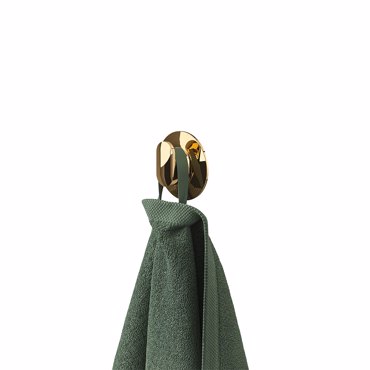 Tiger Cooper Άγκιστρο medium με αυτοκόλλητη βάση τοίχου Polished gold 800555