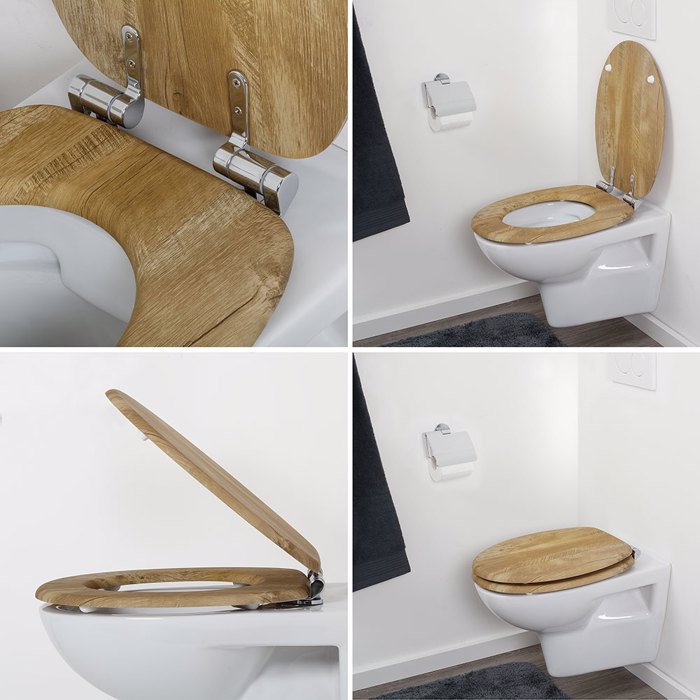 Tiger Hetta Καπάκι Λεκάνης MDF Brown 800589 Tiger Hetta Kapaki Lekanis MDF Brown 800589